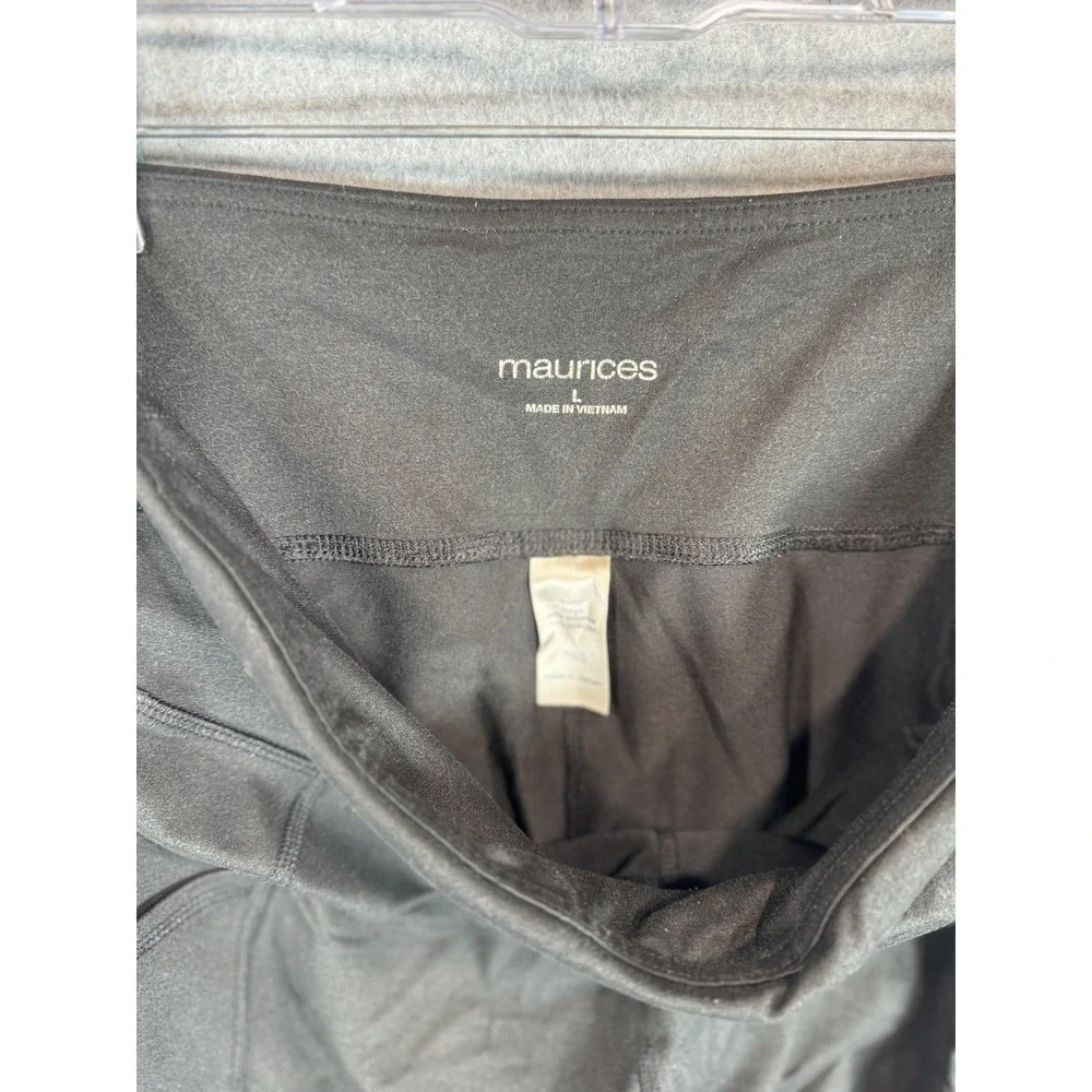 Maurices Leggings Womens Large High Rise Yoga Pants Stretch Pockets Athletic Gym